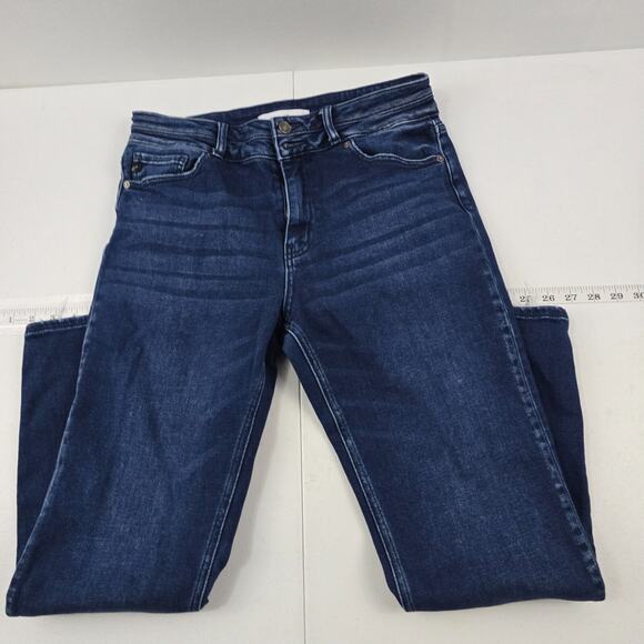 Kancan‎ Cadence Ultra High Rise Slim Straight Leg Jeans 11/29 bue 5352 - Picture 1 of 11